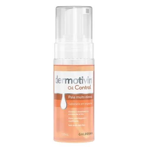 Dermotivin Oil Control Espuma de Limpeza Facial 130ml, foto 1