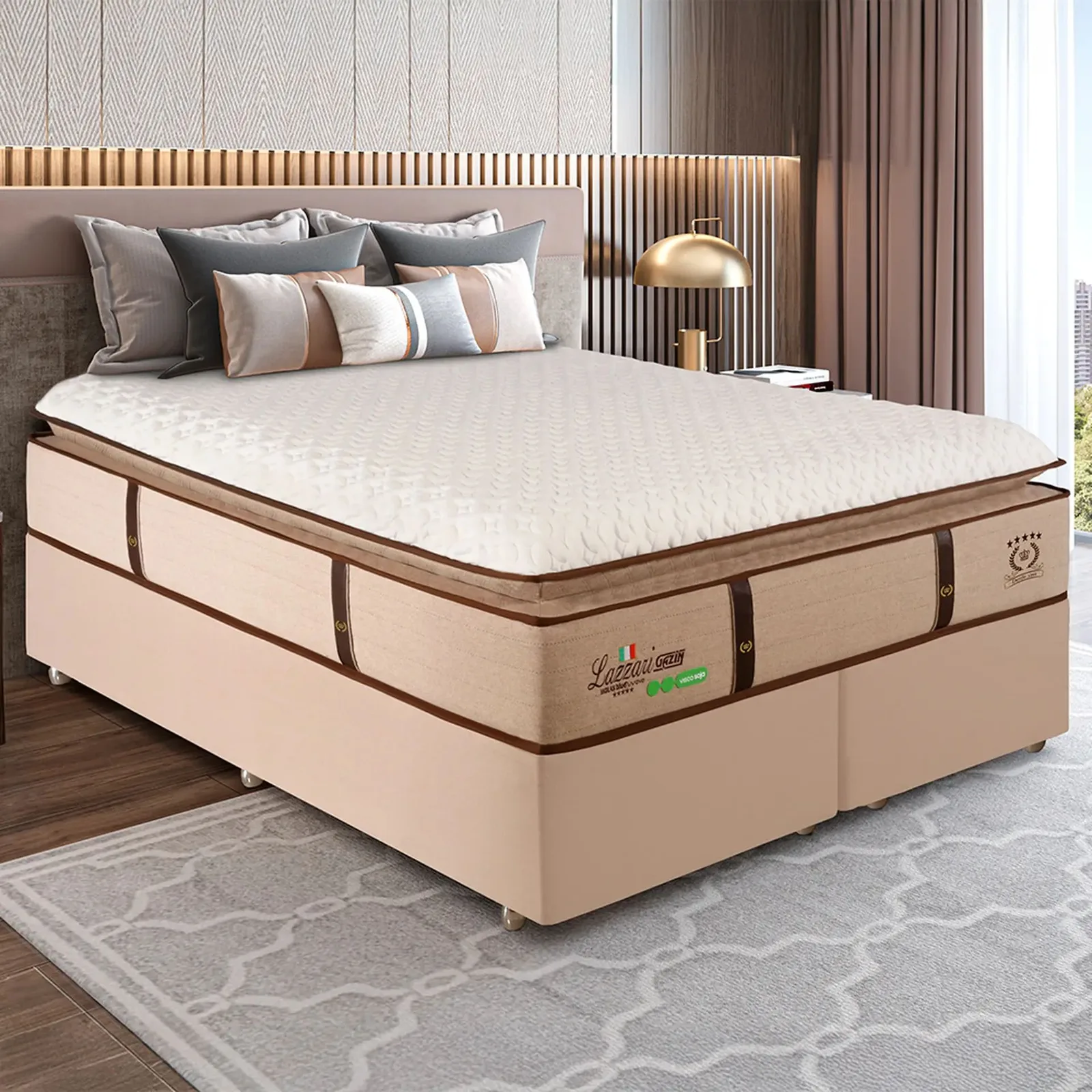 Conjunto Box Gazin Lazzari Queen 158x198, foto 1