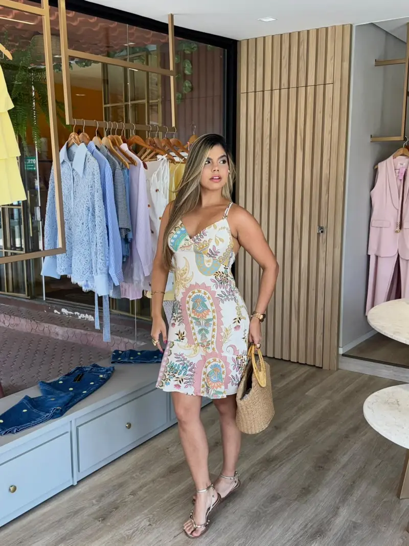 VESTIDO CURTO - FLORAL