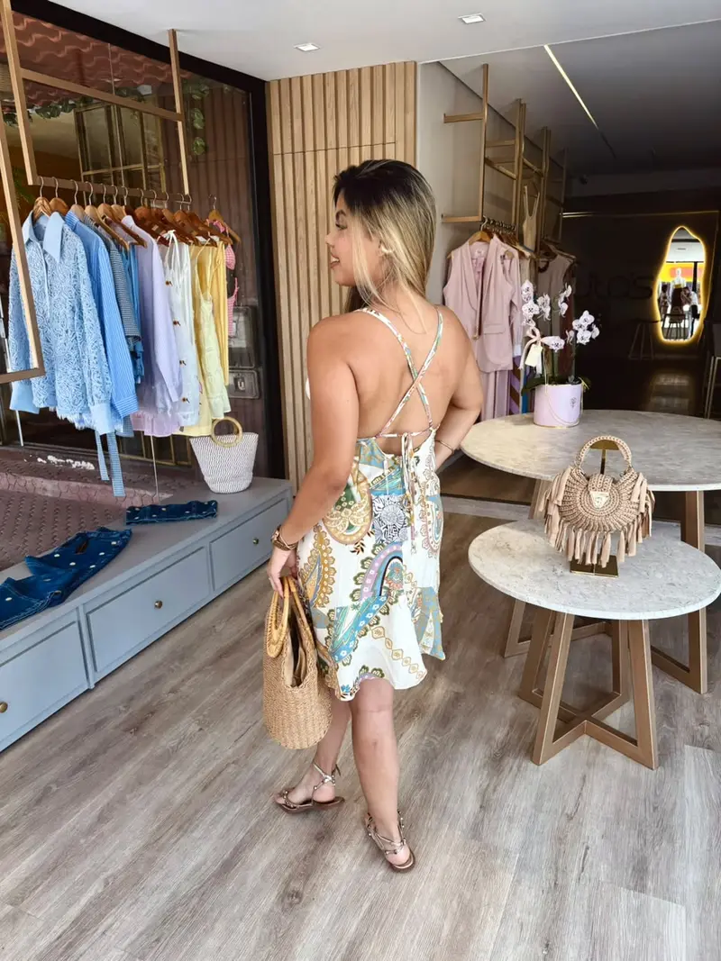 VESTIDO CURTO - FLORAL