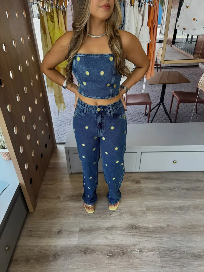 CONJUNTO JEANS - PÓA