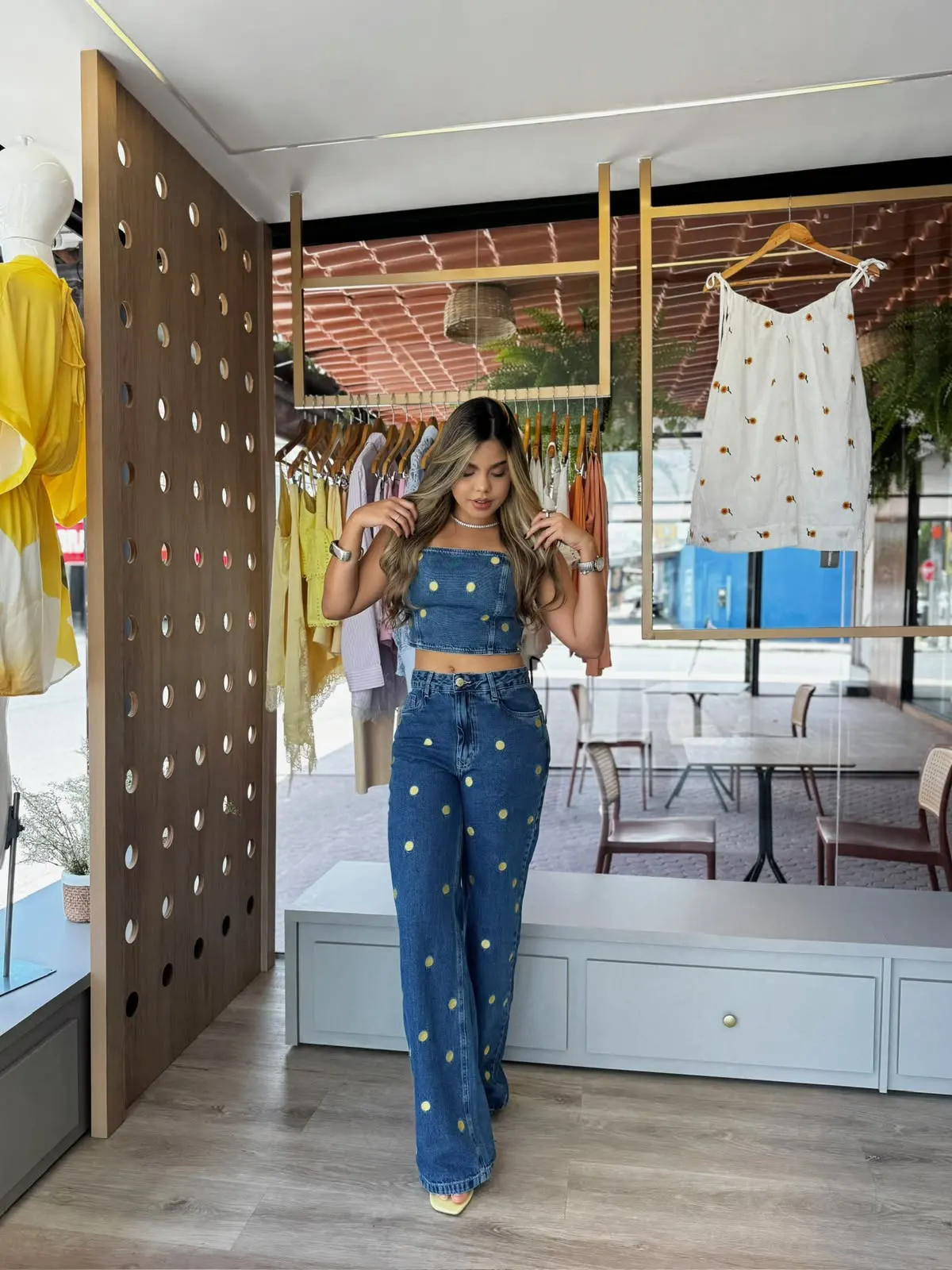 CONJUNTO JEANS - PÓA