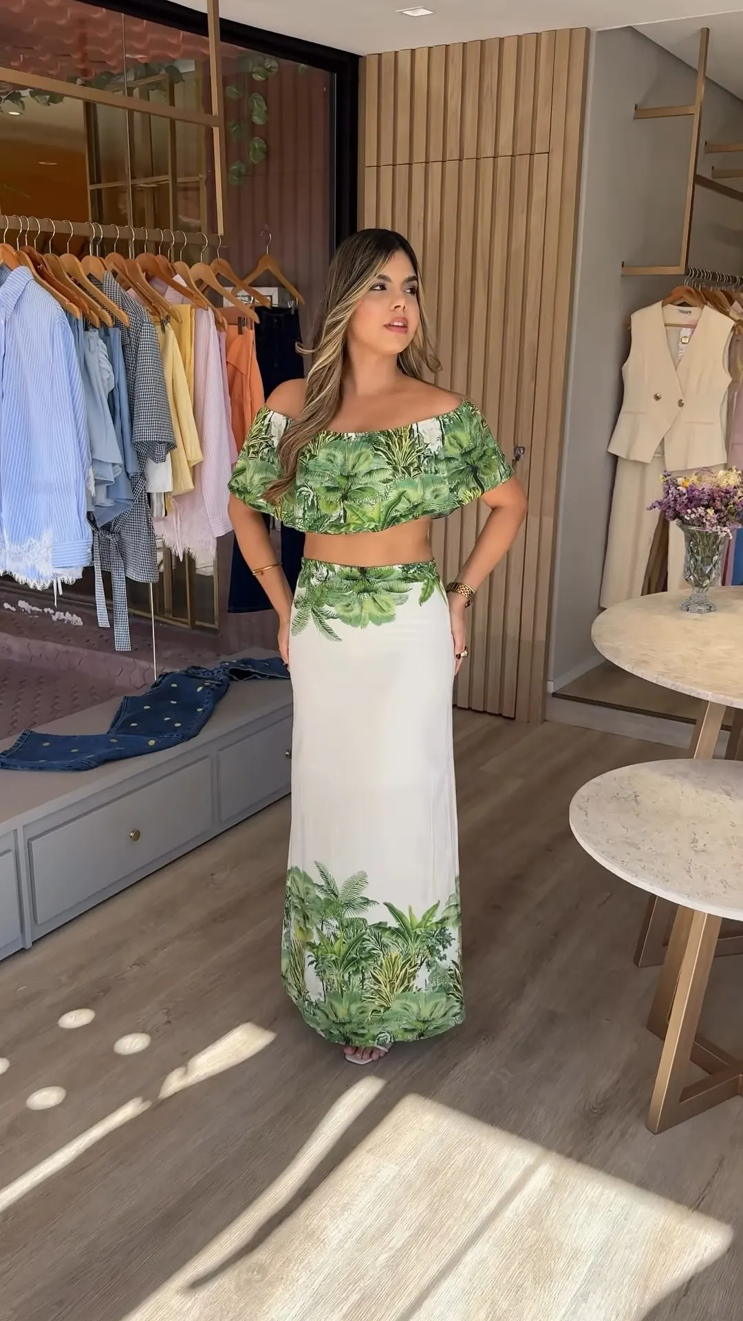 Conjunto Estampa Folhagem